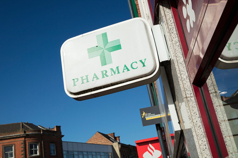 pharmacy cross sign