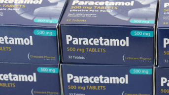 Boxes of paracetamol