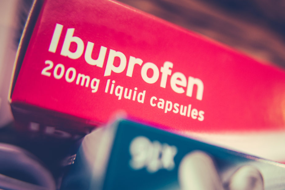 Ibuprofen And Paracetamol On A Shelf
