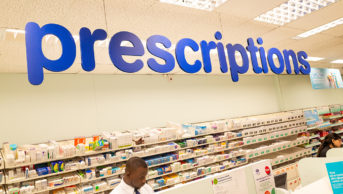 Prescriptions counter at Boots pharmacy