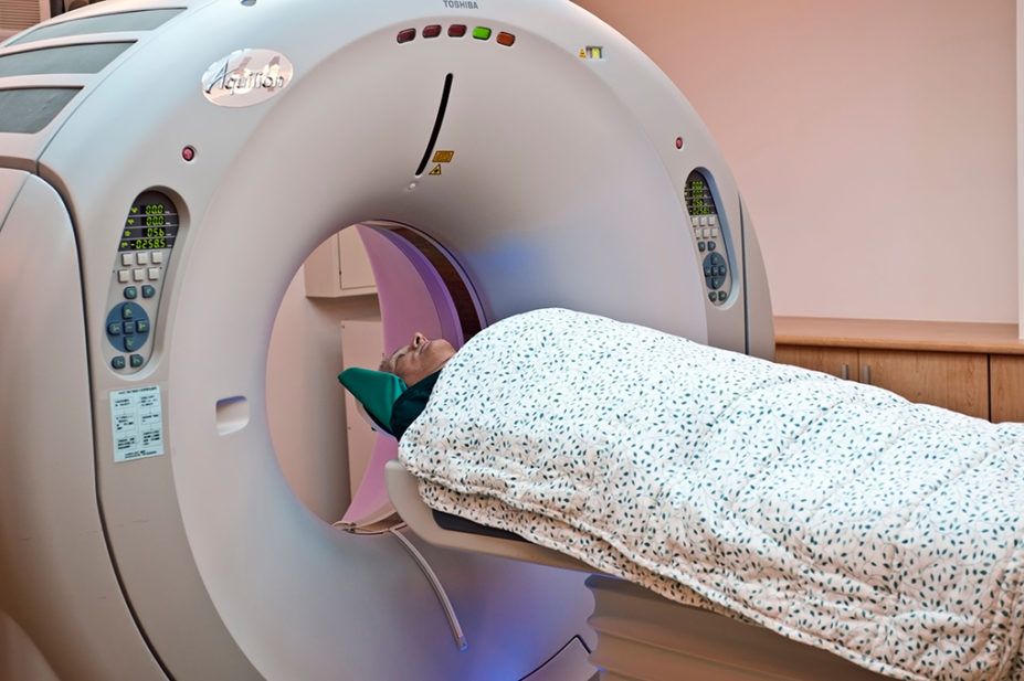patient having a PET scan