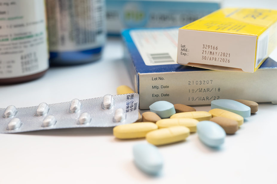 Packets of antibiotics