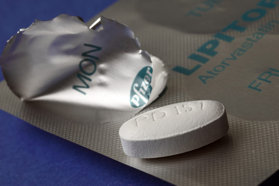 Blister pack of Lipitor (Atorvastatin) tablets