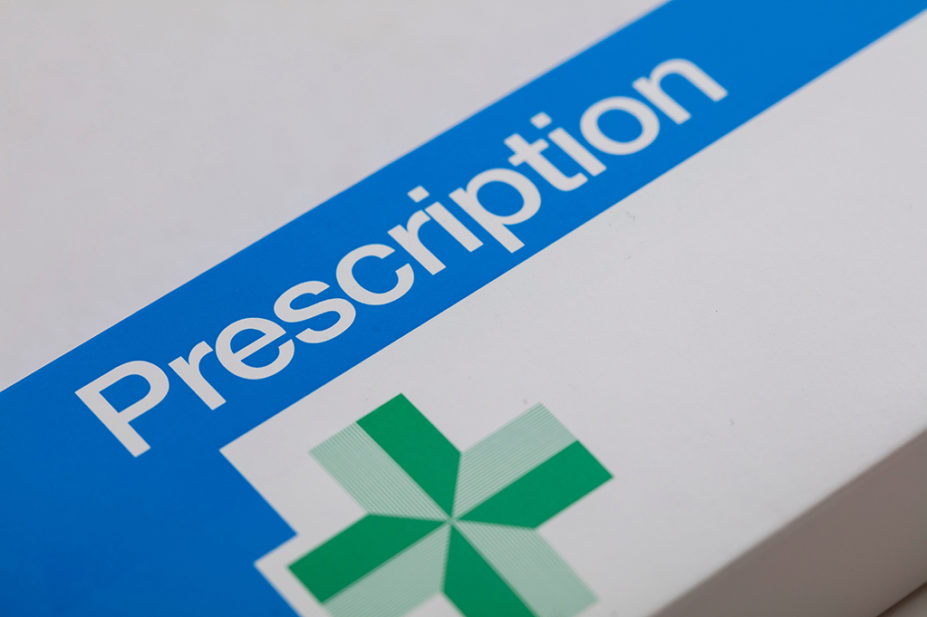 NHS medical prescription packaging