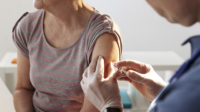 older person being vaccinated