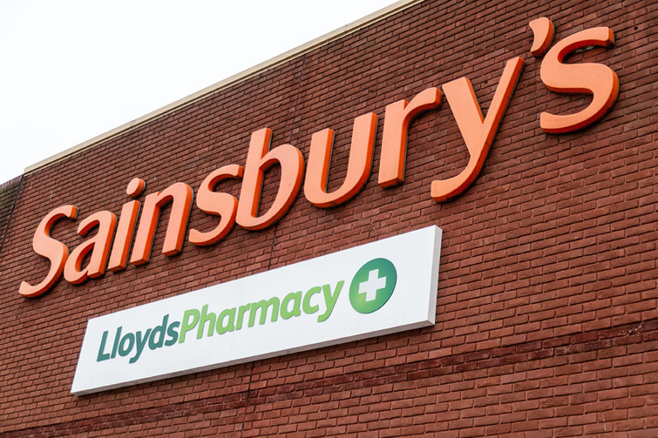 sainsburys and lloydspharmacy signs