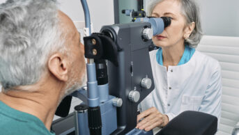 Photo of an eye examination