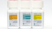 Bottles of Concerta XL (methylphenidate or Ritalin), a prolonged-release psychostimulant drug used to treat ADHD