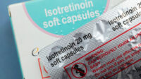 Packs of isotretinoin, used in the treatment for severe acne