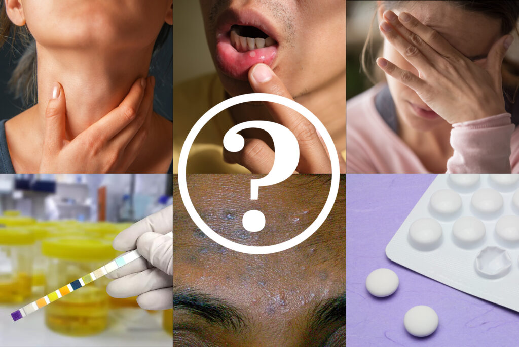 Collage of images from the minor ailments quiz