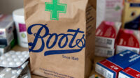 A Boots prescription bag