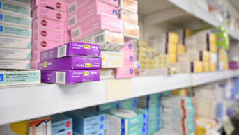 medicines on shelf