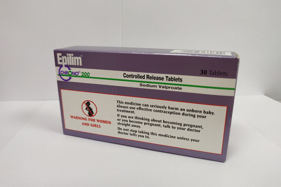 epilim box showing warning for pregnant women