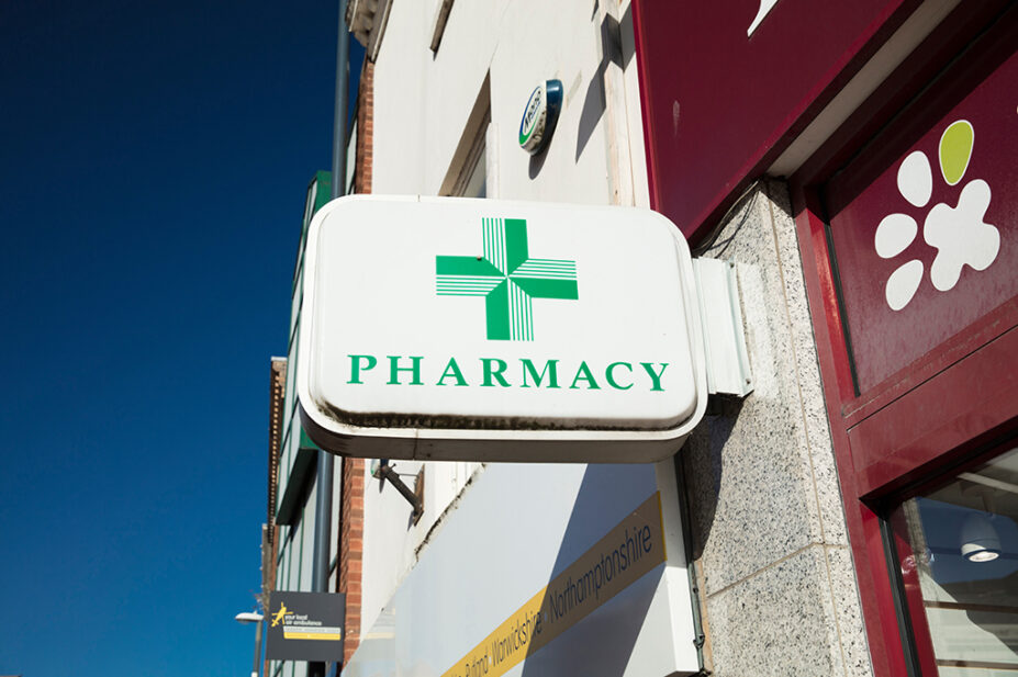 community pharmacy sign