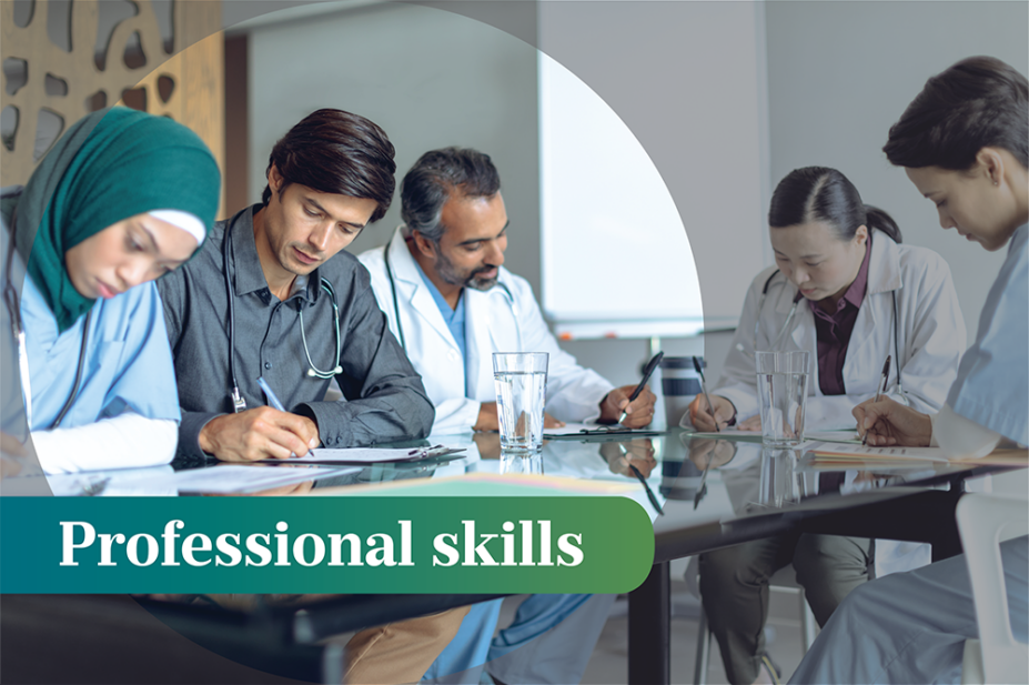 Group of people around a table working