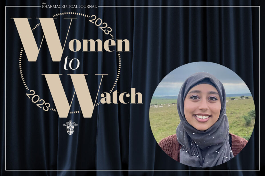 Image with the Women to Watch 2023 logo and Abeer Aamir