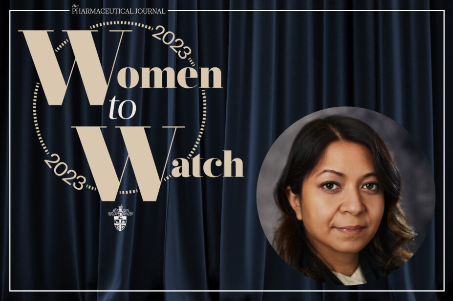 Image with the Women to Watch 2023 logo and Sobha Sharma Kandel