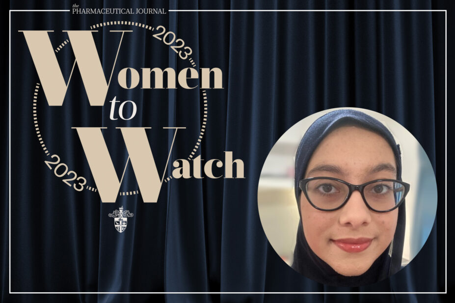 Image with the Women to Watch 2023 logo and Sumayyah Khalid