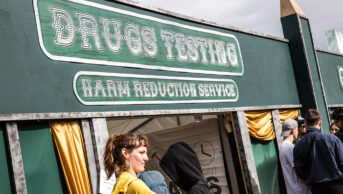 drug testing service at festival