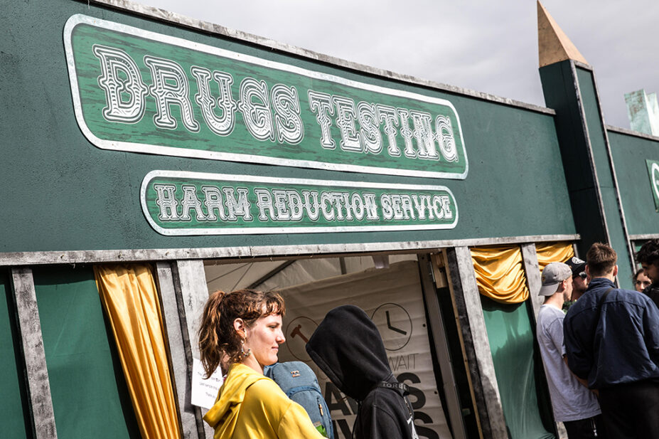 drug testing service at festival