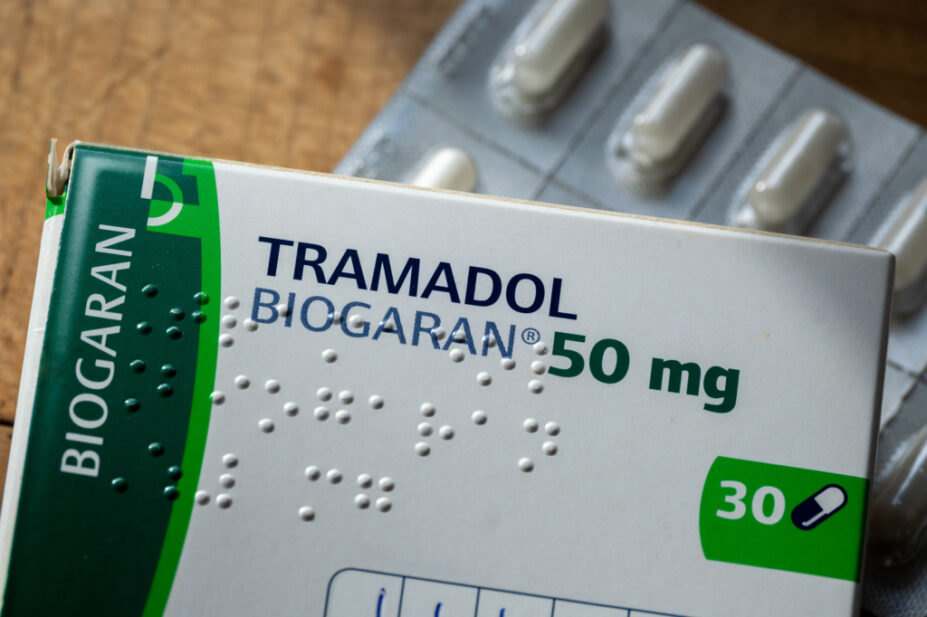 Photo of a box of 50mg Tramadol capsules