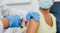 person receiving vaccination