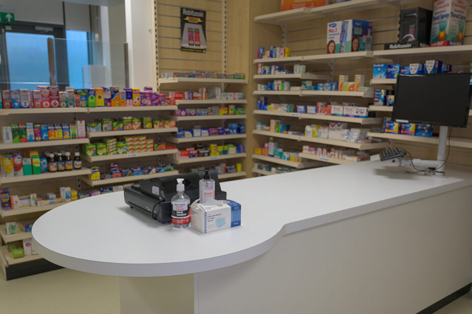 Pharmacy counter