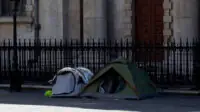 Tents,Of,Homeless,People,In,The,Middle,Of,London