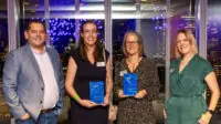 From left to right: Andy Mann, press officer, Doctors' Association UK, which sponsored the awards; Carolyn Wickware, executive editor; Dawn Connelly, senior features editor; and Ellen Welch, vice chair of the Doctors’ Association UK