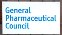 Genral Pharmaceutical Council sign at its offices