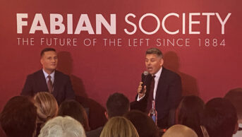 From left: Wes Streeting, health and social care secretary, and Andrew Harrop, general secretary, Fabian Society