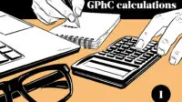 Illustration of a calculator and pad