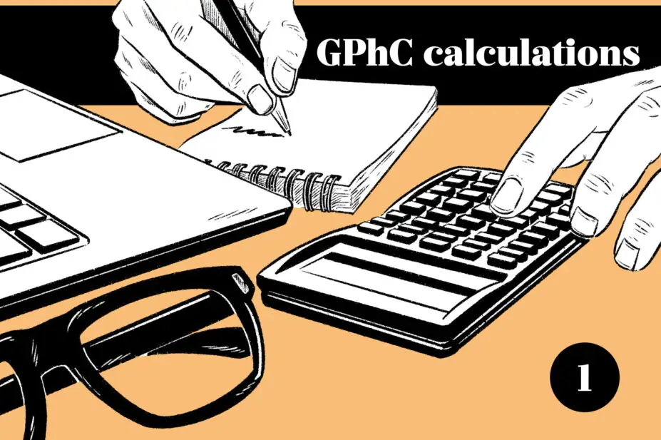 Illustration of a calculator and pad