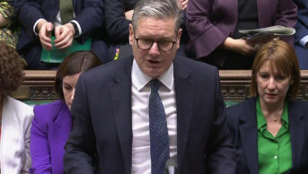 Sir Keir Starmer speaking during prime minister's questions on 9 October 2024