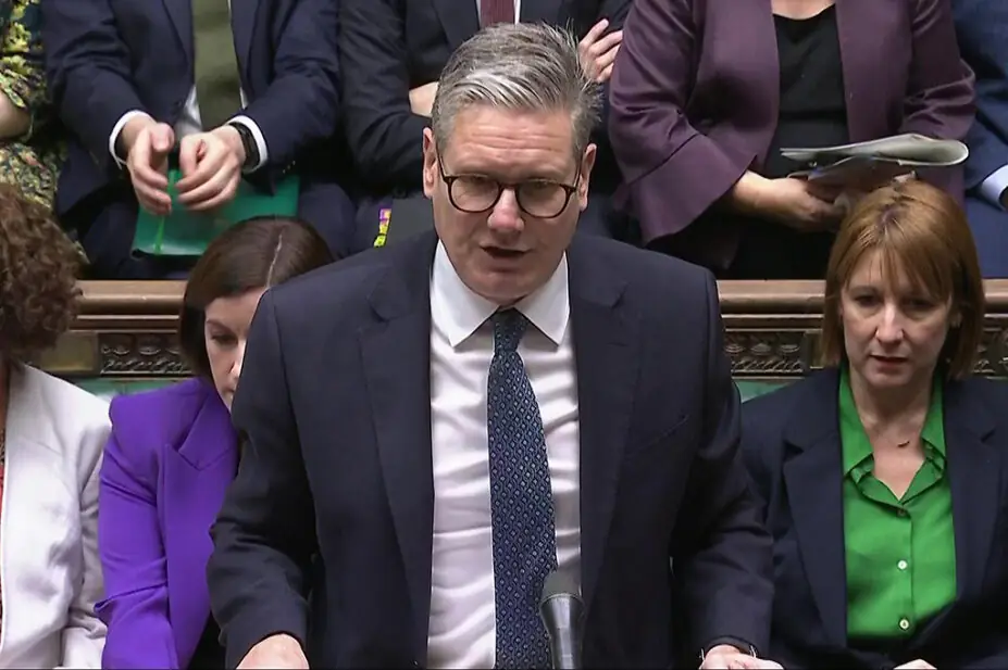 Sir Keir Starmer speaking during prime minister's questions on 9 October 2024