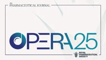 Composite image with the Pharmaceutical Journal and RPS logos, and the OPERA25 logo