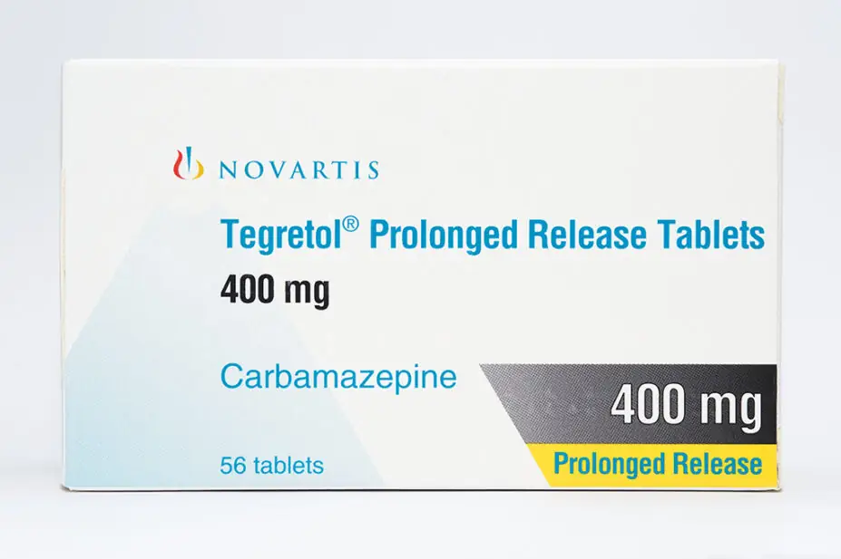 Pack of Tegretol, an anti-epilepsy drug