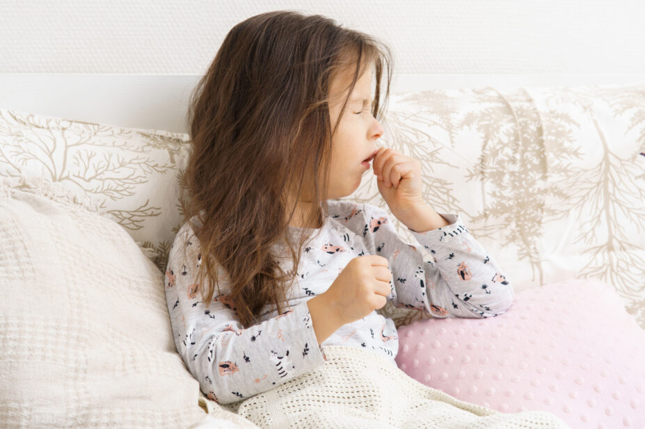 A child coughing