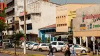 Street scene of Independence Avenue, Ndola, Zambia