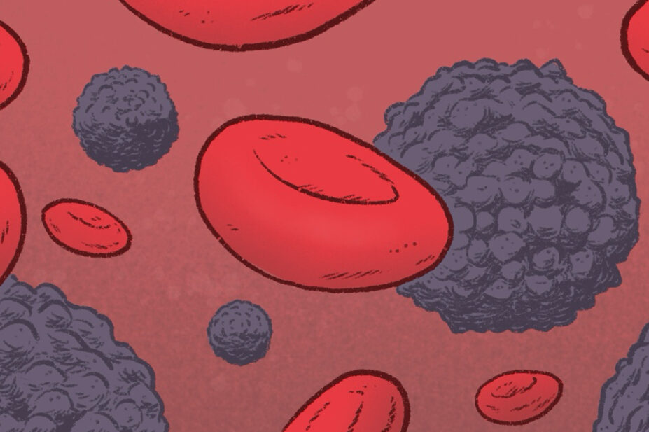 Illustration of blood cells