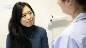 Pharmacist in a consultation with a patient