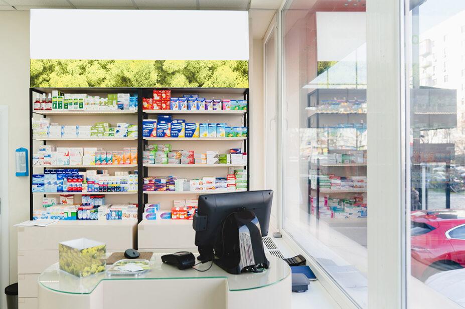 Pharmacy counter