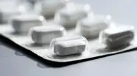Close-up of pills or tablets in blister pack
