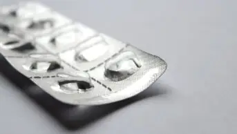 An image of an empty packet of tablets