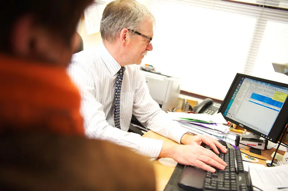 Person in GP appointment