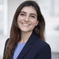 A photo of Evgenia Kyriakopoulou, highly specialist cardiac pharmacist at Barts Health NHS Trust