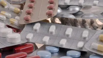 An assortment of blister packs filled with tablets