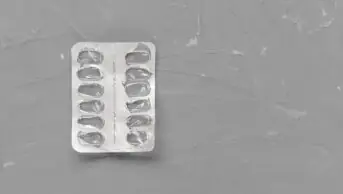 A picture of an empty blister pack of medicine
