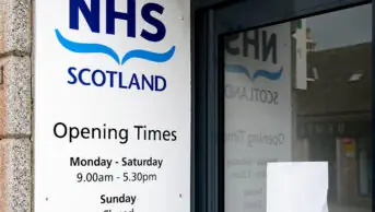 NHS Scotland signage