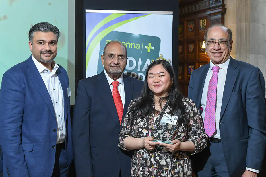 From left to right: Brij Valla, managing director of Avicenna Membership Services; Mahesh Gadhvi, director of Coversure Westminster; Siobhan Chan, senior features editor at The Pharmaceutical Journal; and Salim Jetha, chair of Avicenna